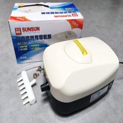 Máy sủi tích điện SunSun YT có nút điều chỉnh lưu lượng khí